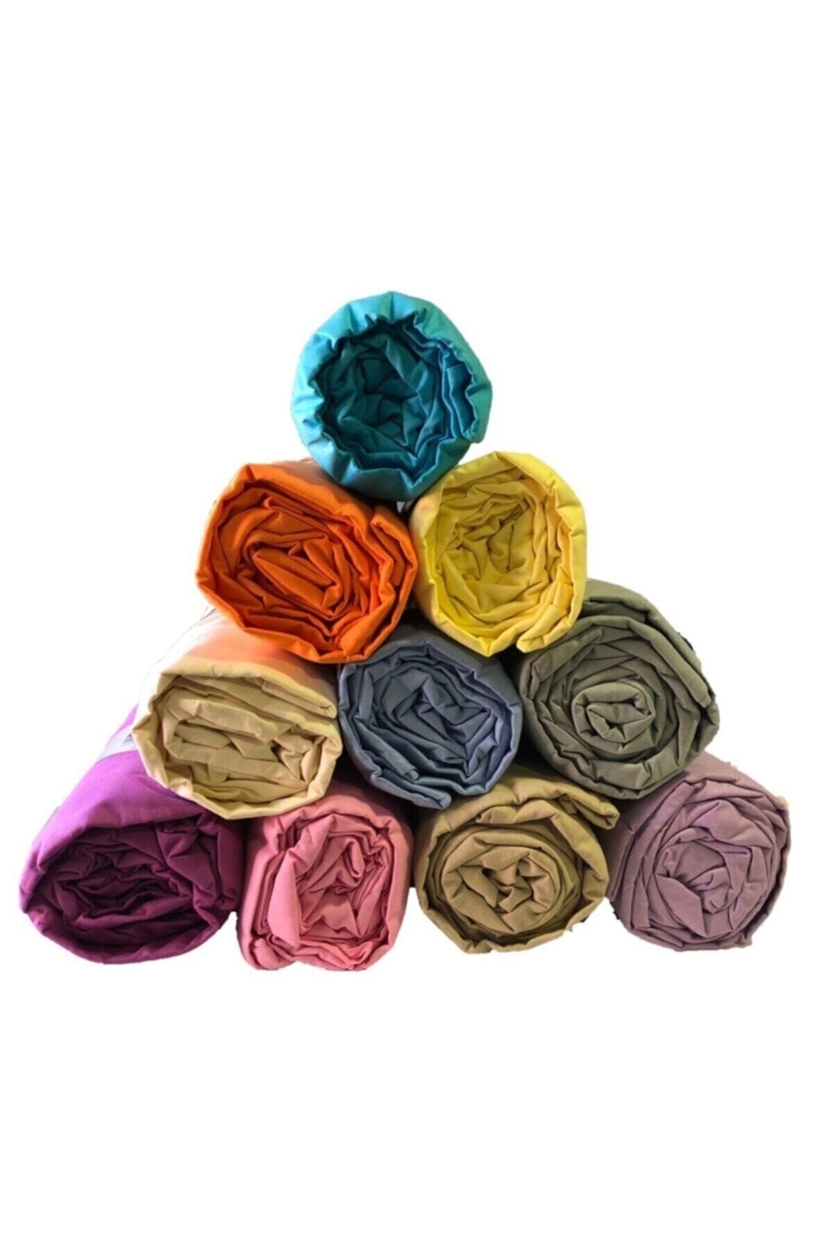 Çift Kişilik Lastikli Çarşaf %100 Pamuk Krem - 160X200