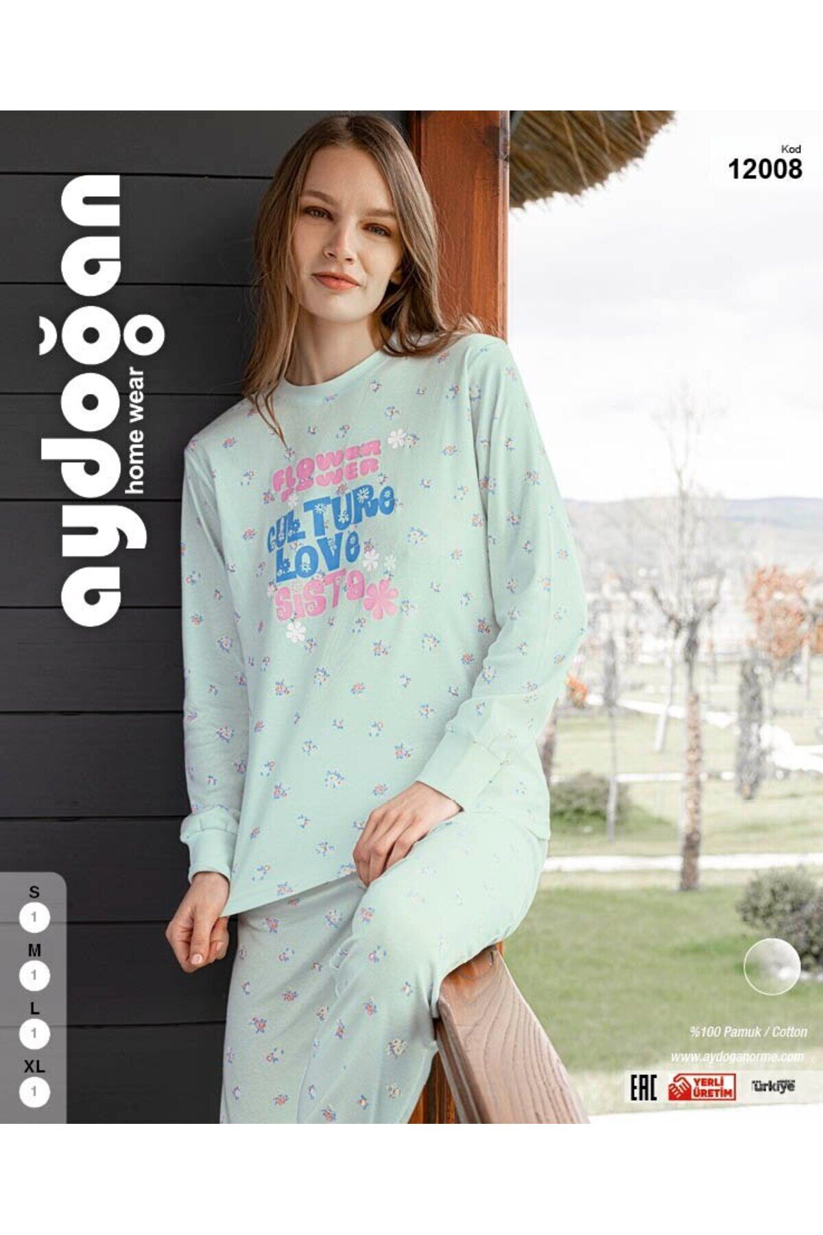 Kadın Ribana Pijama Takımı 12008