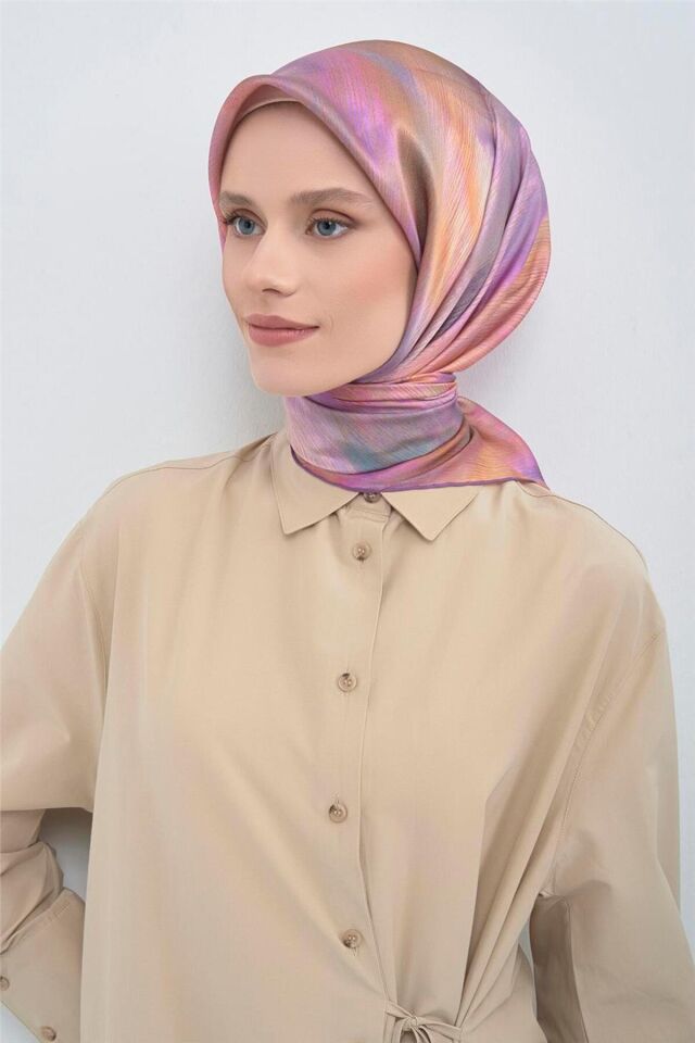 Saf İpek Twill Eşarp 9513D 89