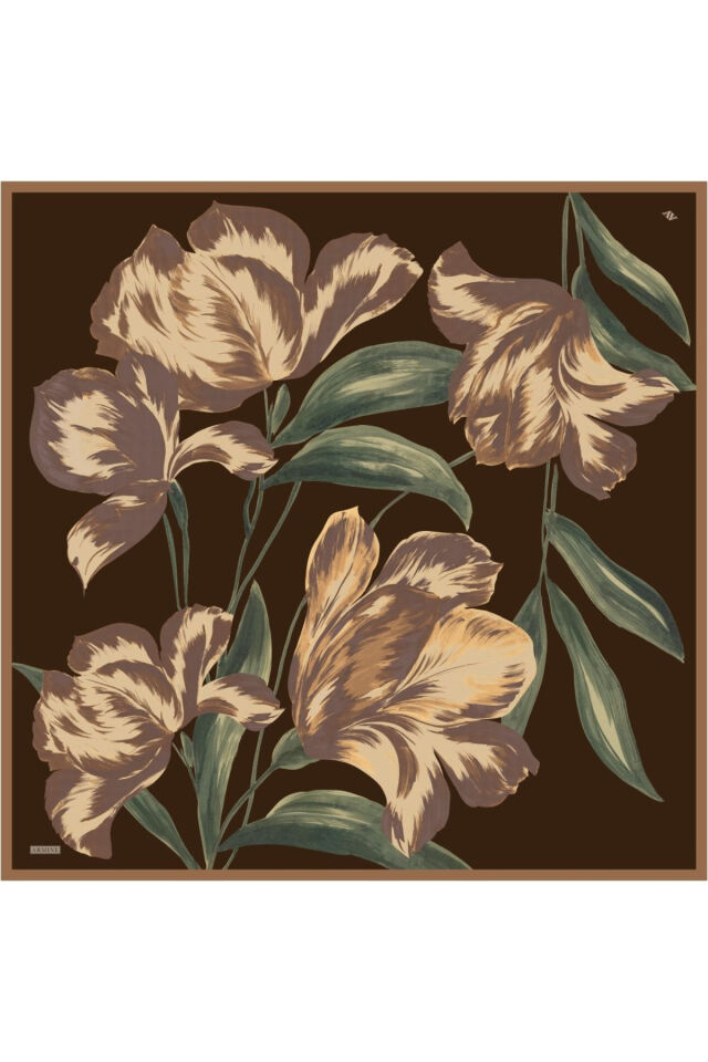 Saf İpek Twill Eşarp 9506D 07