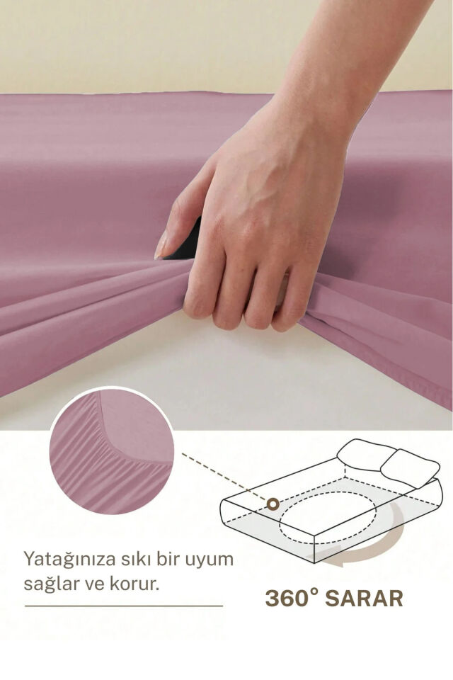 Lastikli Pamuklu Fitted Penye Çarşaf Tek Kişilik Çift Kişilik Battal Yatak 100x200, 160x200, 180x200