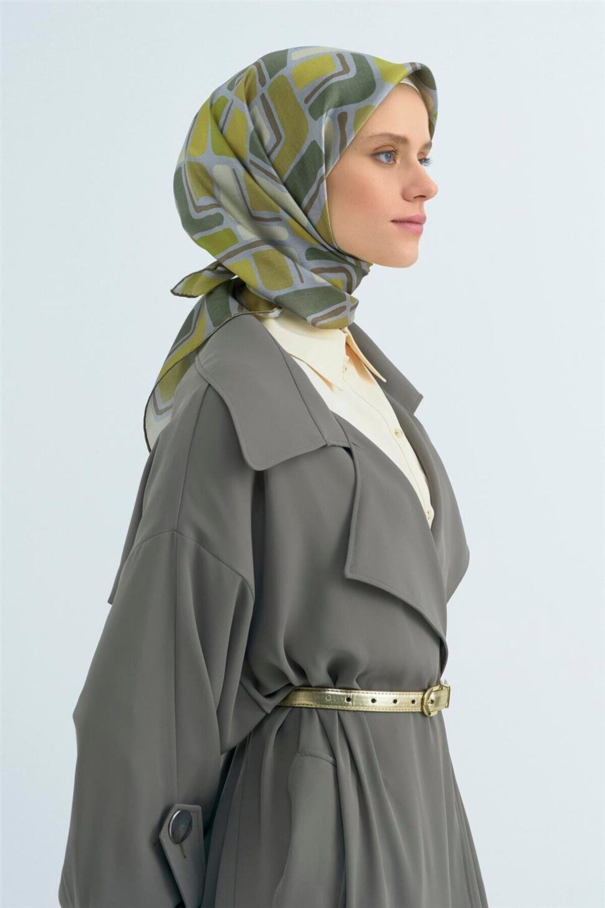 Saf İpek Sura Eşarp 9504D 32 32