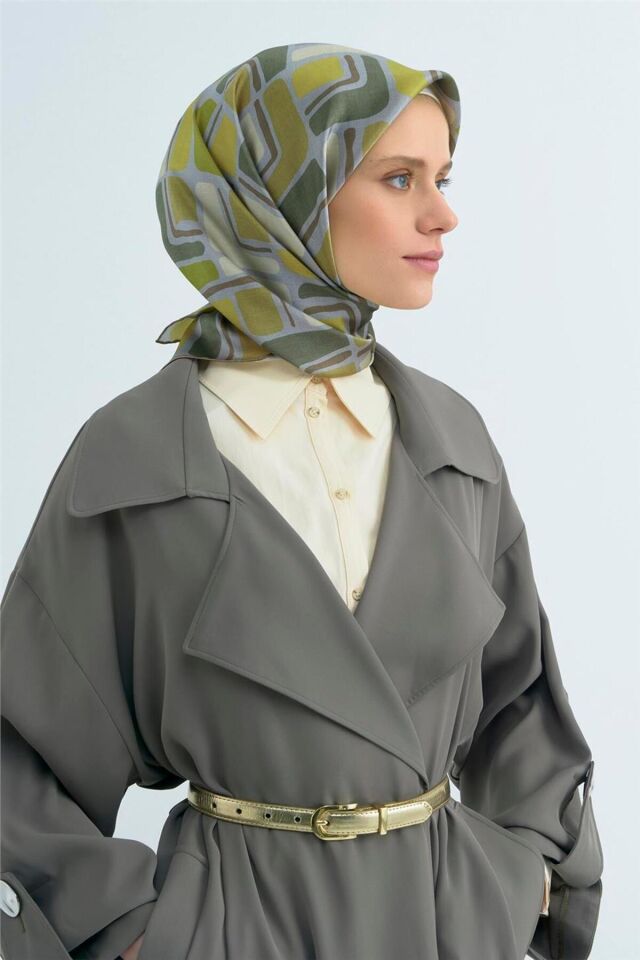 Saf İpek Sura Eşarp 9504D 32 32