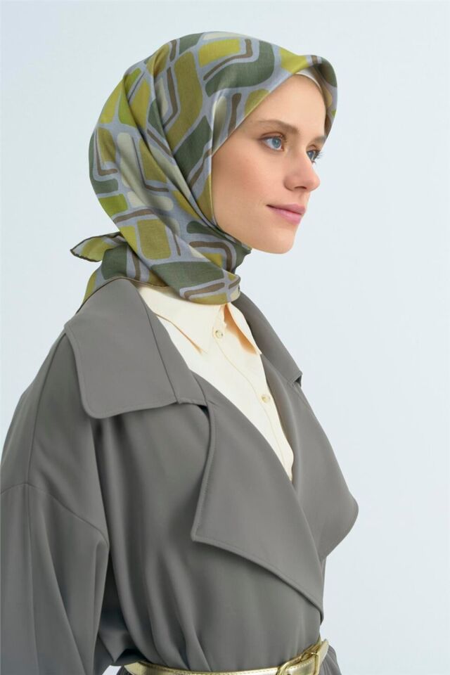 Saf İpek Sura Eşarp 9504D 32 32