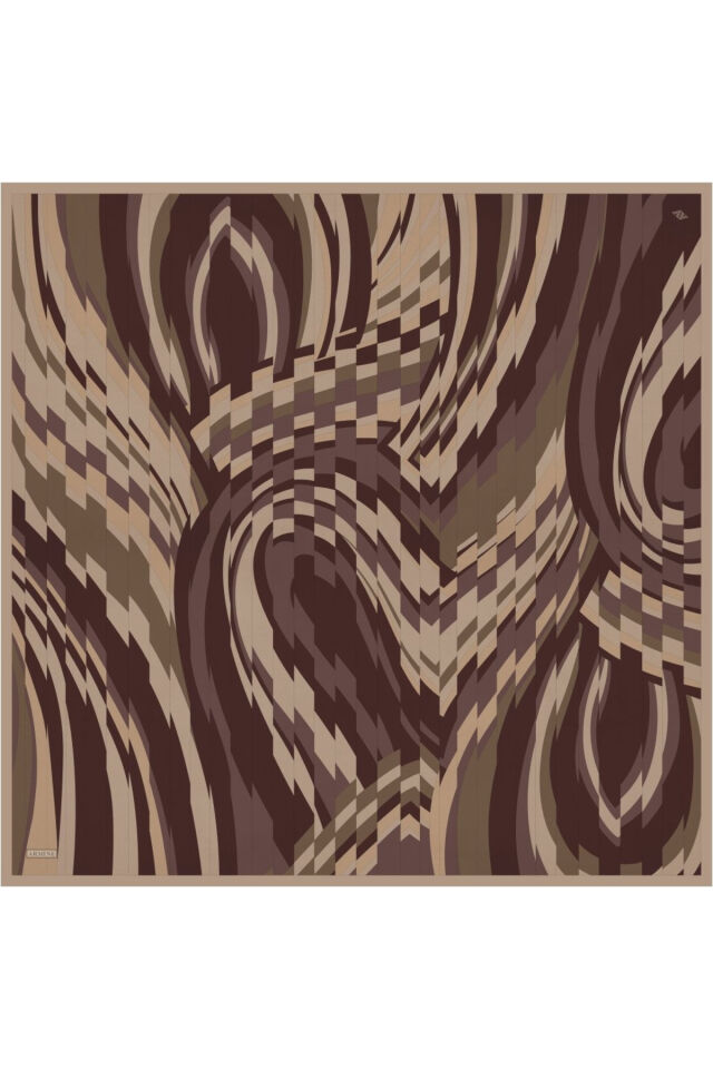 Saf İpek Twill Eşarp 9507D 02 02