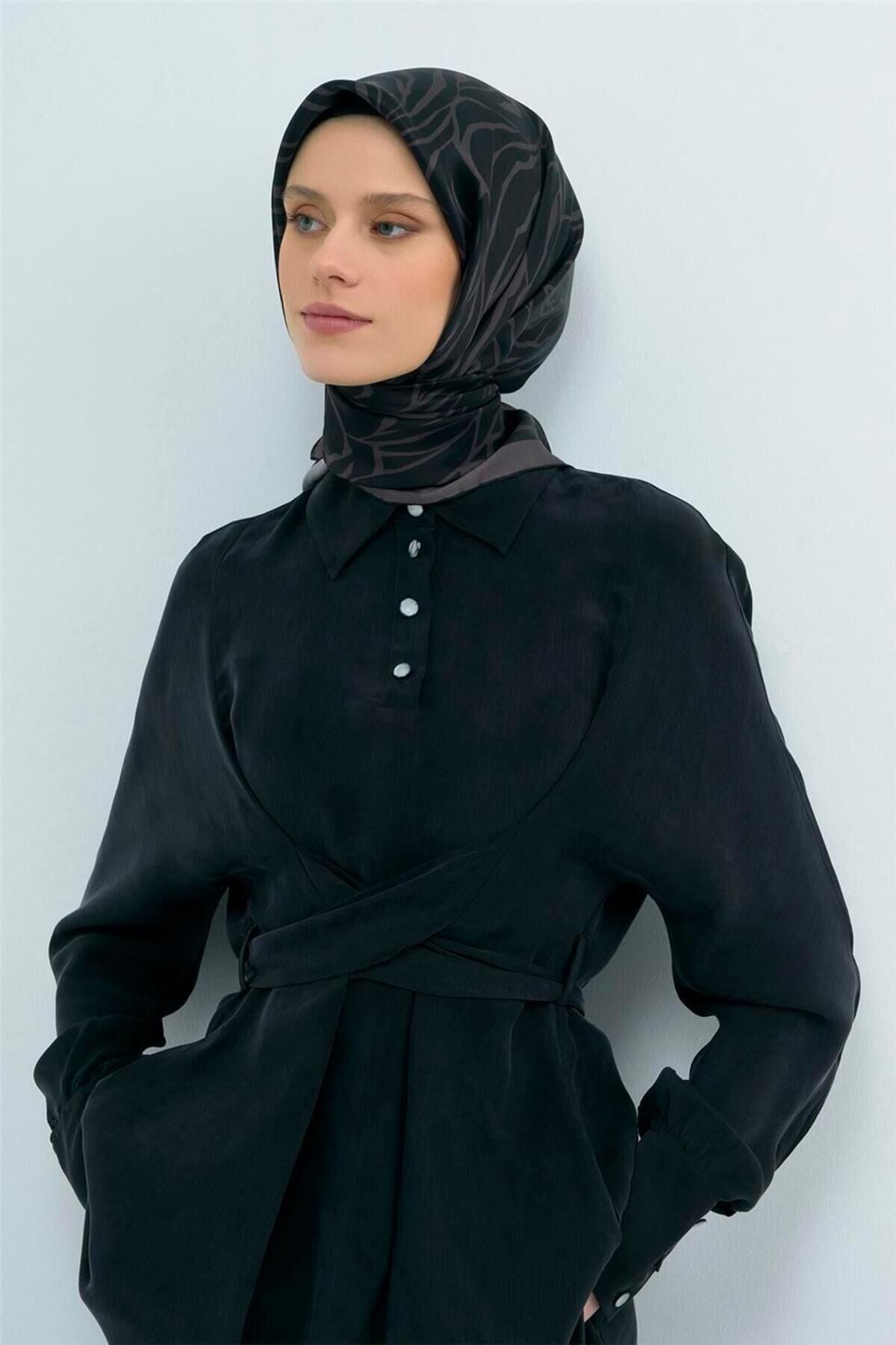 Saf İpek Twill Eşarp 9511D 11 11