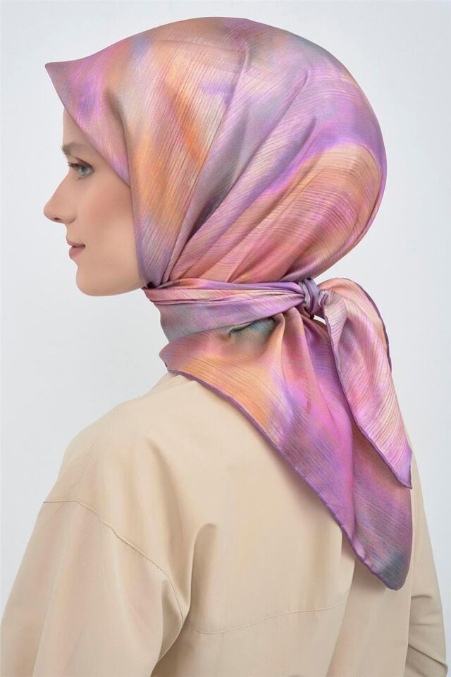 Saf İpek Twill Eşarp 9513D 89 Li̇la