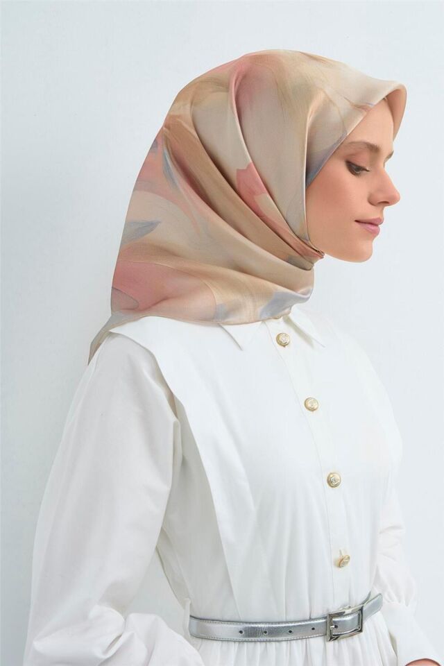 Saf İpek Sura Eşarp 9519D 80 04