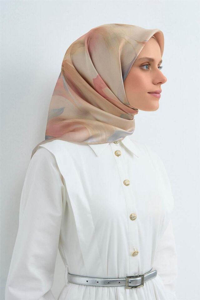Saf İpek Sura Eşarp 9519D 80 04