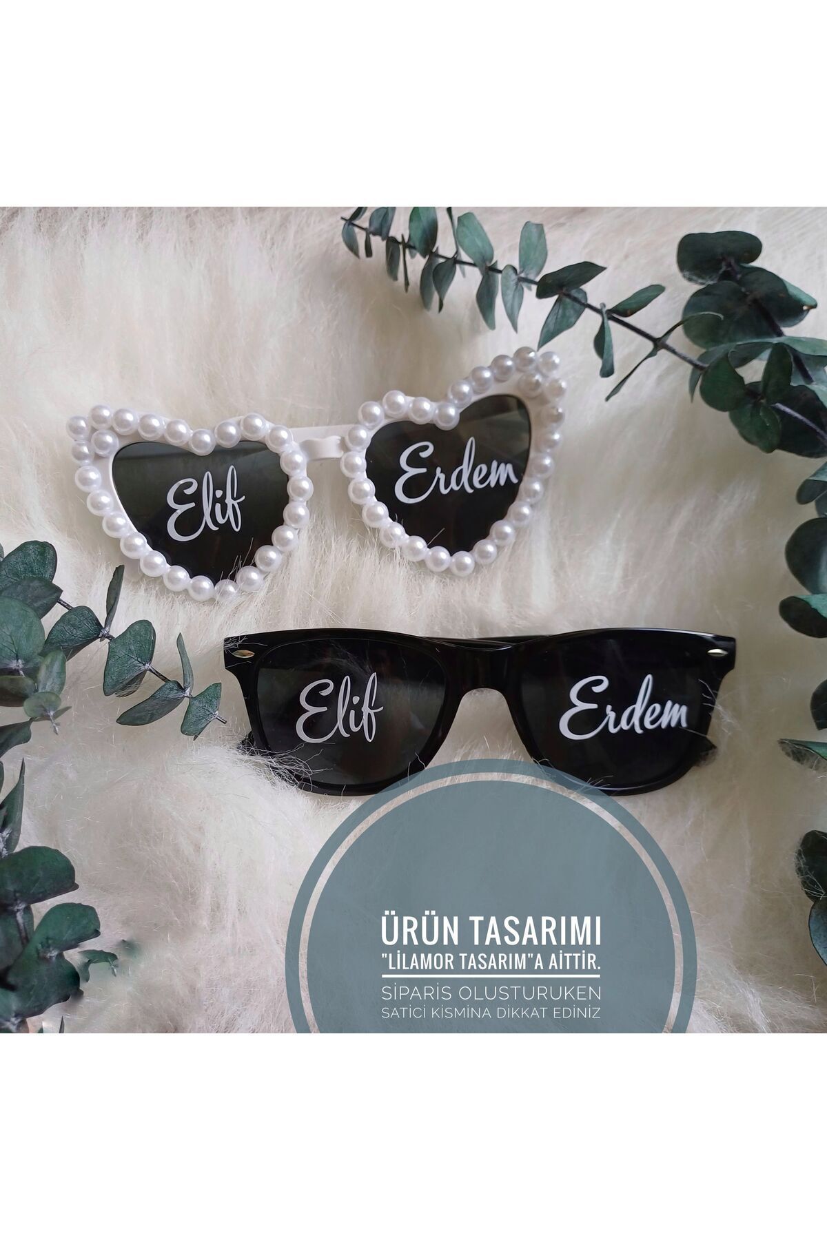 Gelin damat bride gozluk 2li
