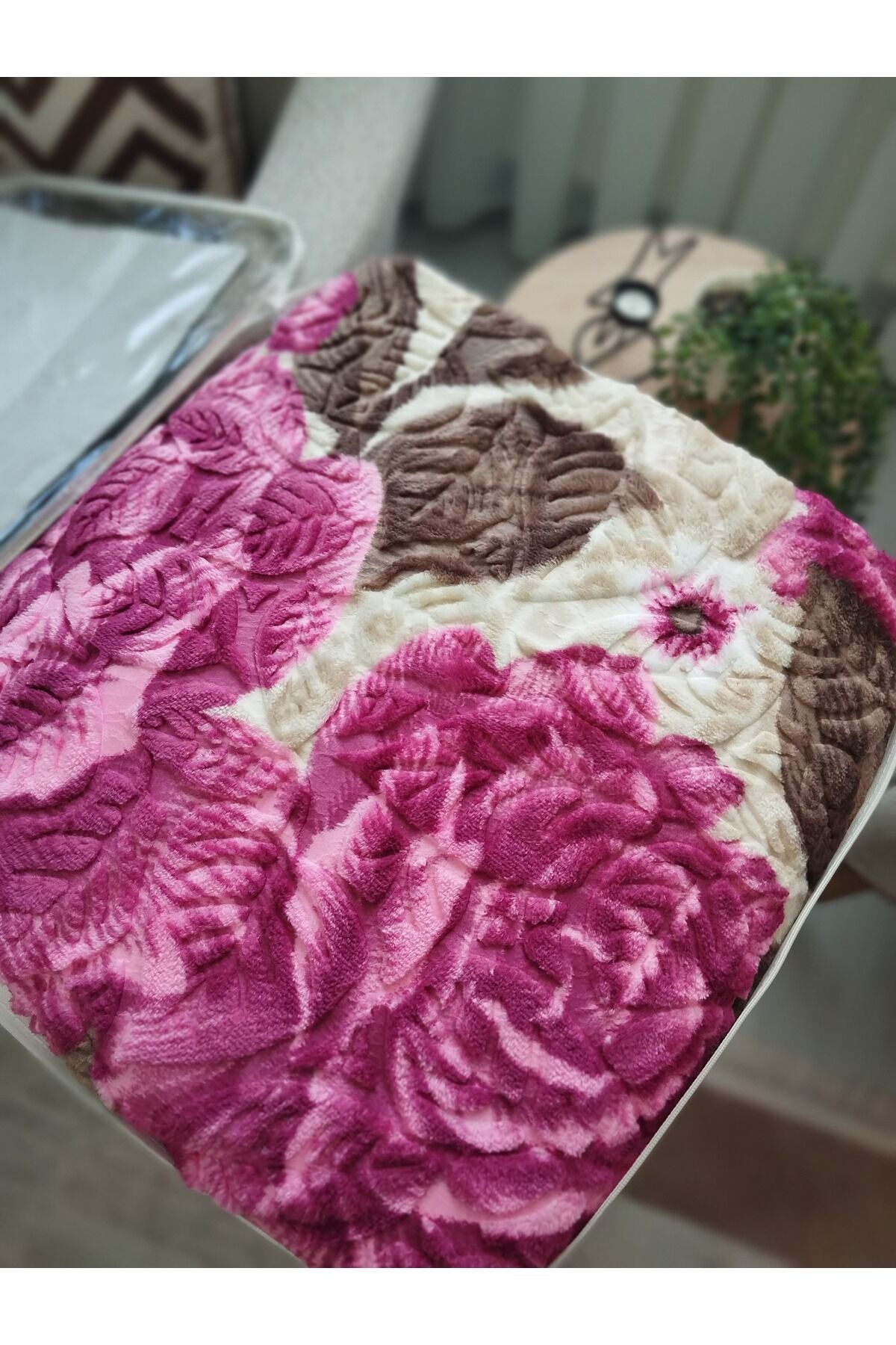 Aksu Embos Vizon Çift Kişilik 200 X 240 cm Battaniye