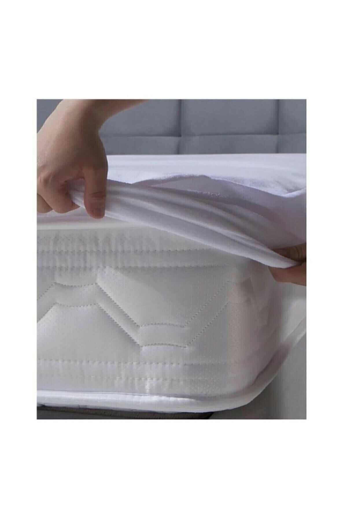 Çift Kişilik Sıvı Geçirmez Fitted(yatağı Komple Kapatan ) Alez Yatak Koruyucu 160x200+30 Turkuaz
