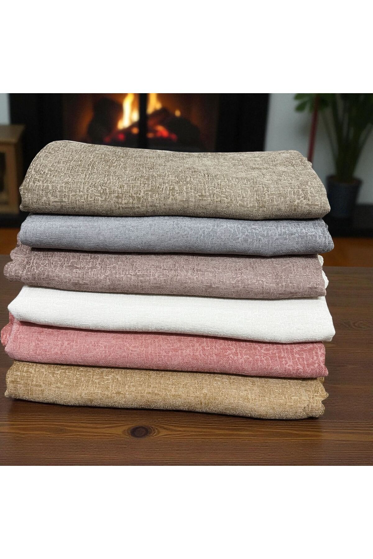 Koltuk Örtüsü Desenli şonil kumaş kaymaz 170x210 ölçülerinde beyaz,krem,kahve,gri,füme,vizon