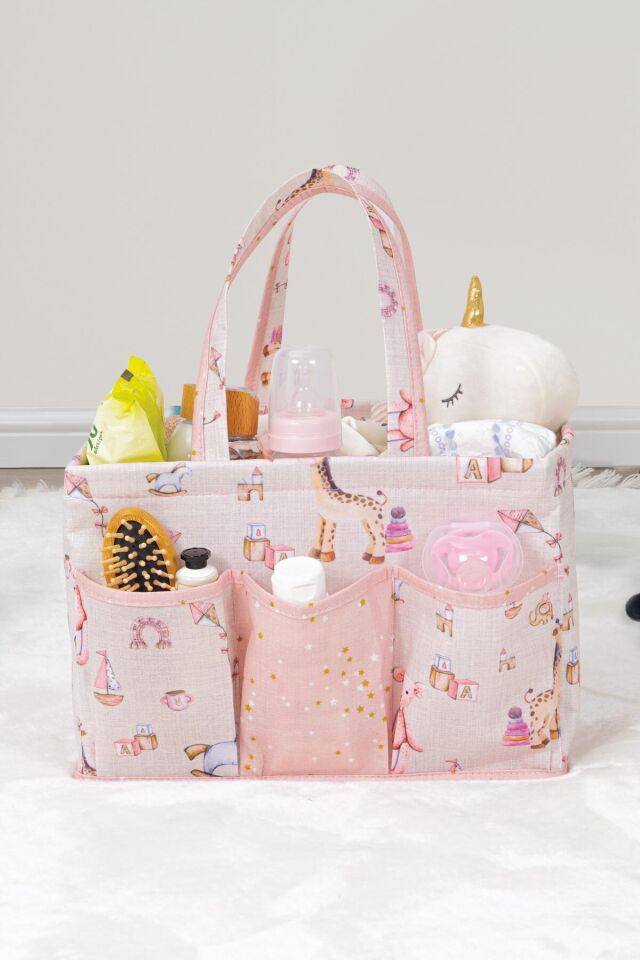 Alas Baby Bakım Çantası 30x20x21cm Mavi Pembe