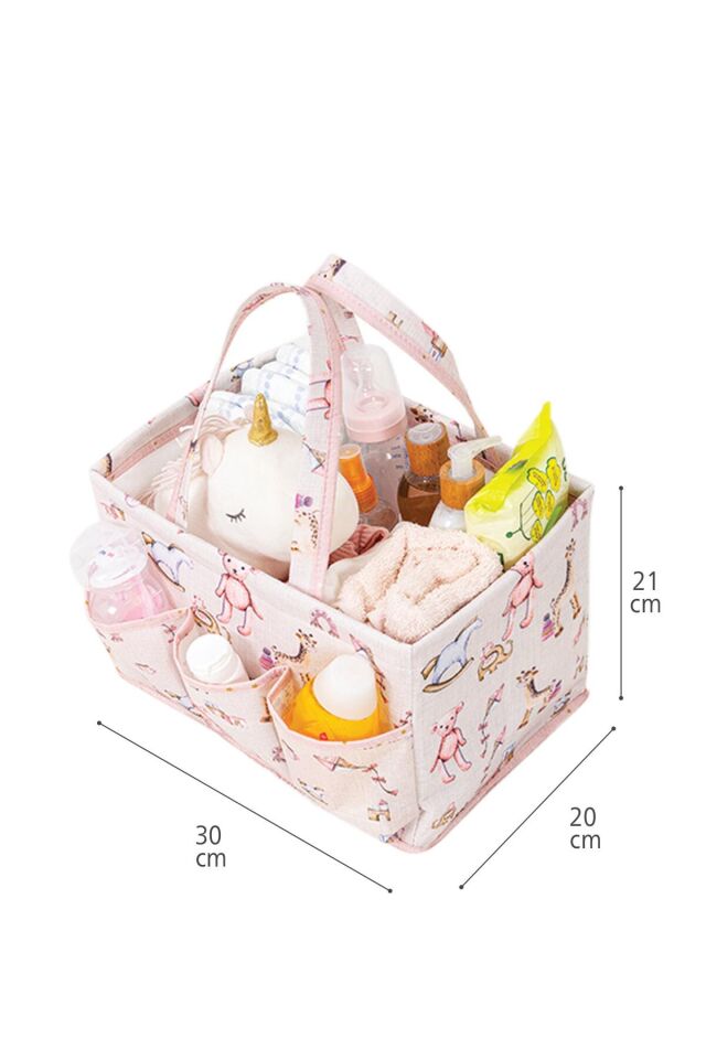 Alas Baby Bakım Çantası 30x20x21cm Mavi Pembe