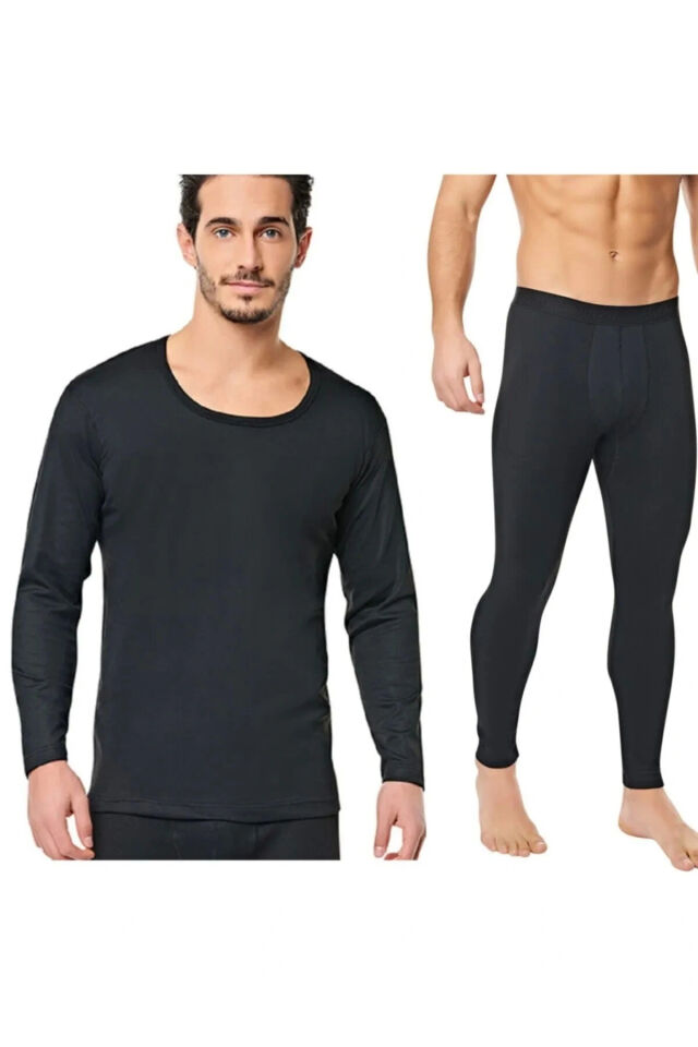 Termal Takım Alt Üst 0125-0126 Si̇yah - XL