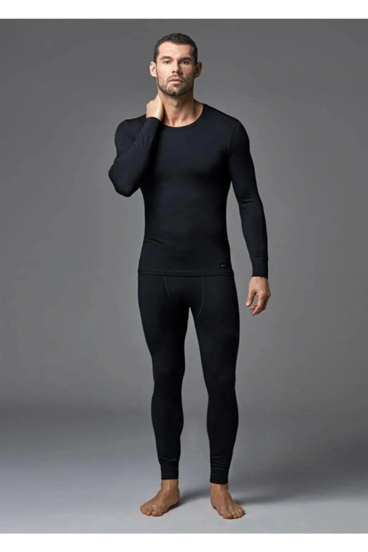 Termal Takım Alt Üst 0125-0126 Si̇yah - Xl/2Xl