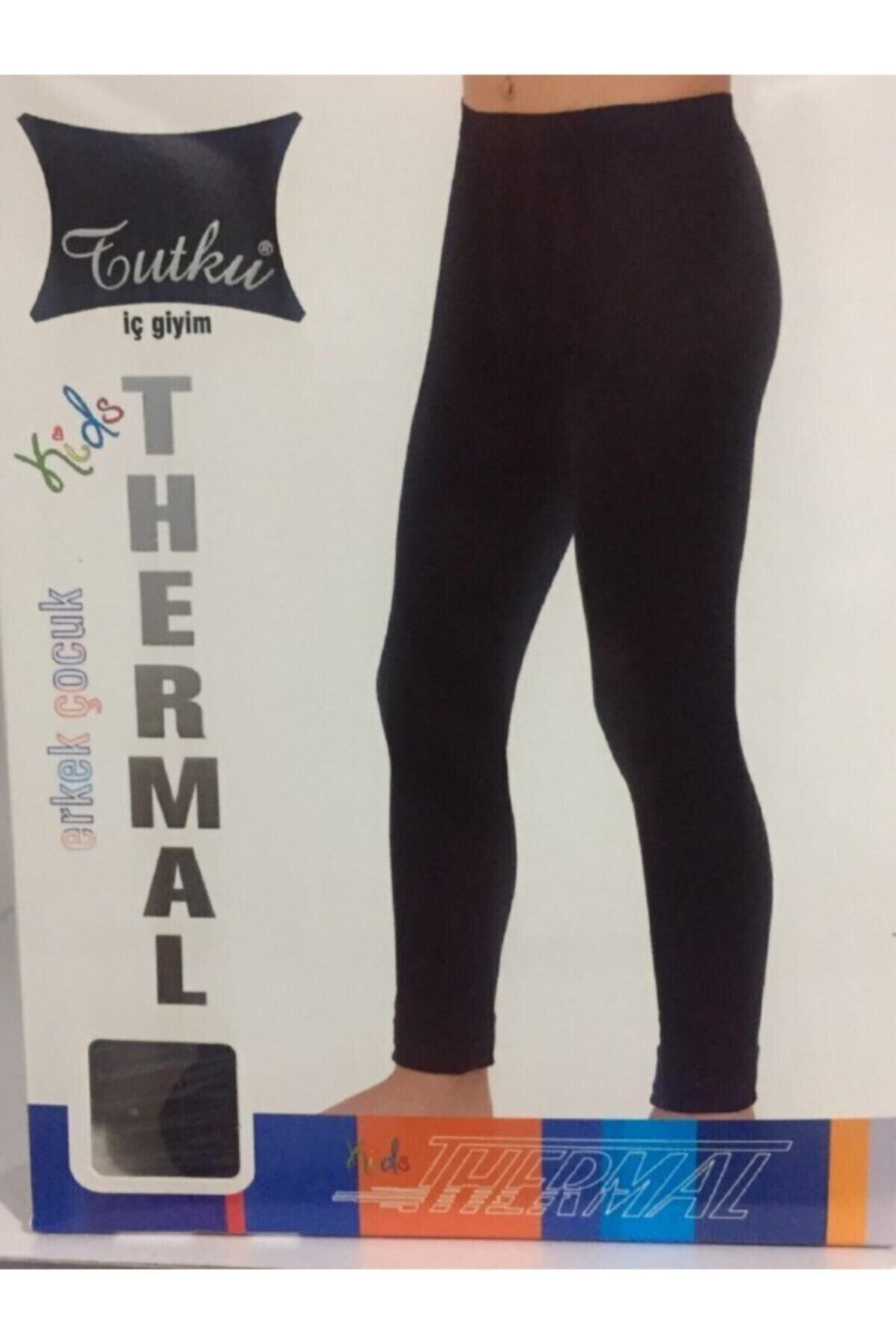 Erkek Çocuk Thermal Tayt Si̇yah - 8-10 Yaş