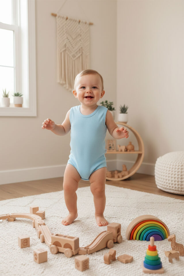 %100 Organik Pamuklu Çıtçıtlı Kolsuz Bebek Body Zıbın 3lü Paket Turkuaz - 2 Yaş