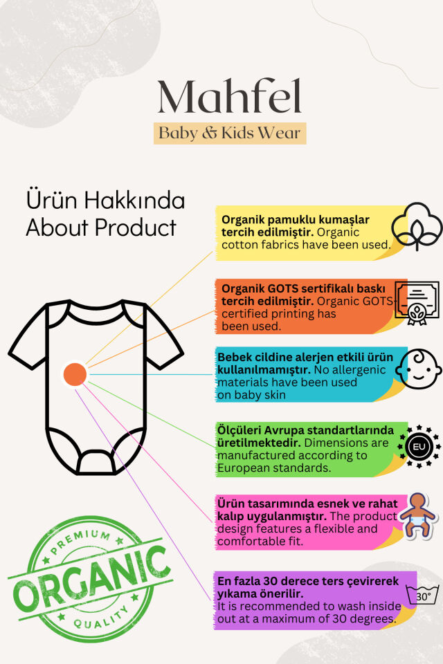 %100 Organik Pamuklu Çıtçıtlı Kolsuz Bebek Body Zıbın 3lü Paket Turkuaz - 6-9 Ay