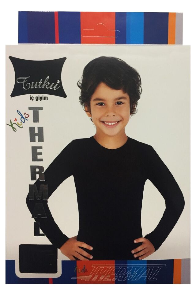 Unisex Çocuk Siyah Termal Alt Üst Takım D135-d136 Siyah - 8-10 Yaş