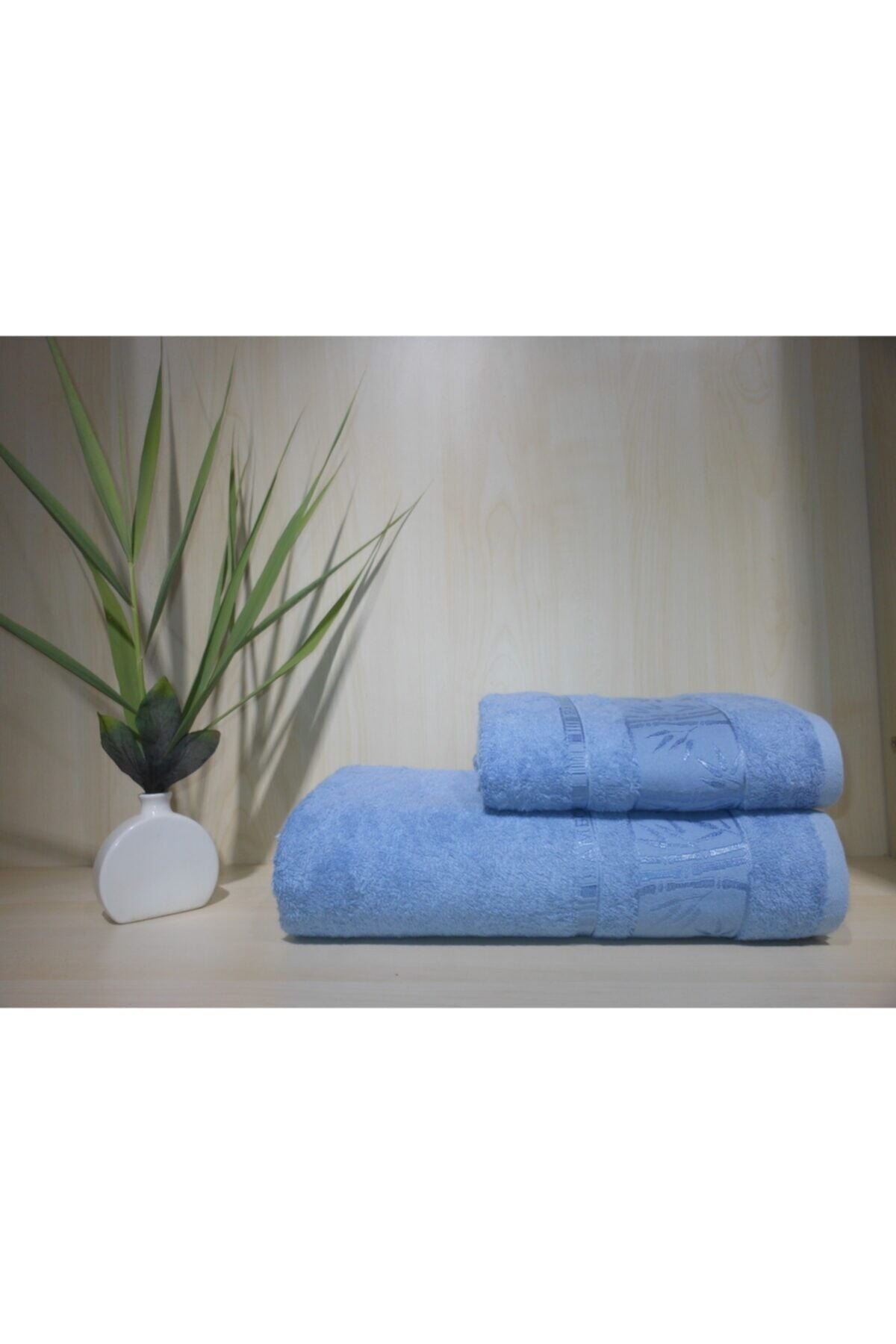 Onur Bambu Hamam Takımı (2 Parça ) İndi̇go Mavi̇