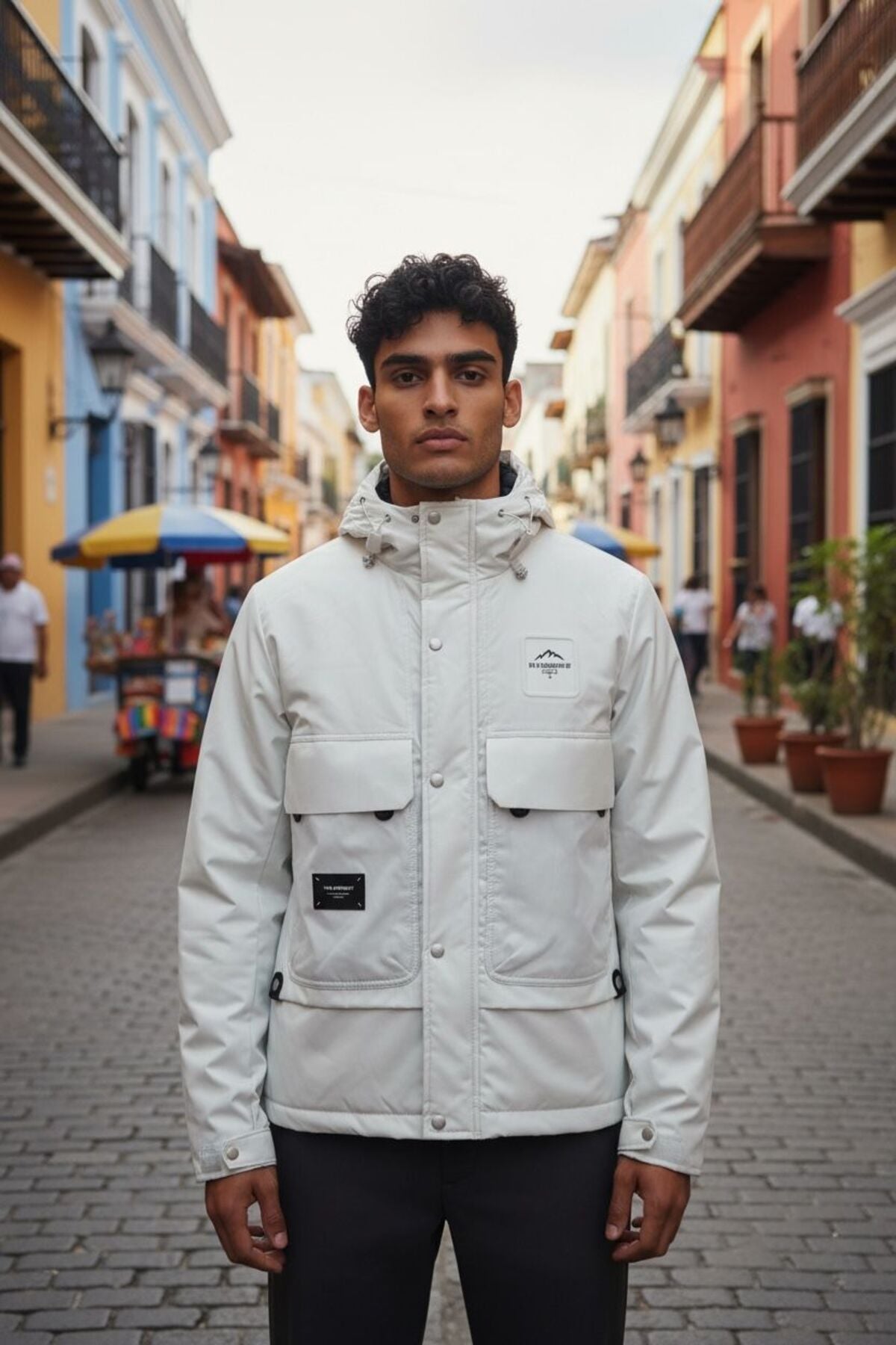 Erkek Termal Astarlı Su Geçirmez Kışlık Mont – Termostatlı, Regular Fit Krem - L