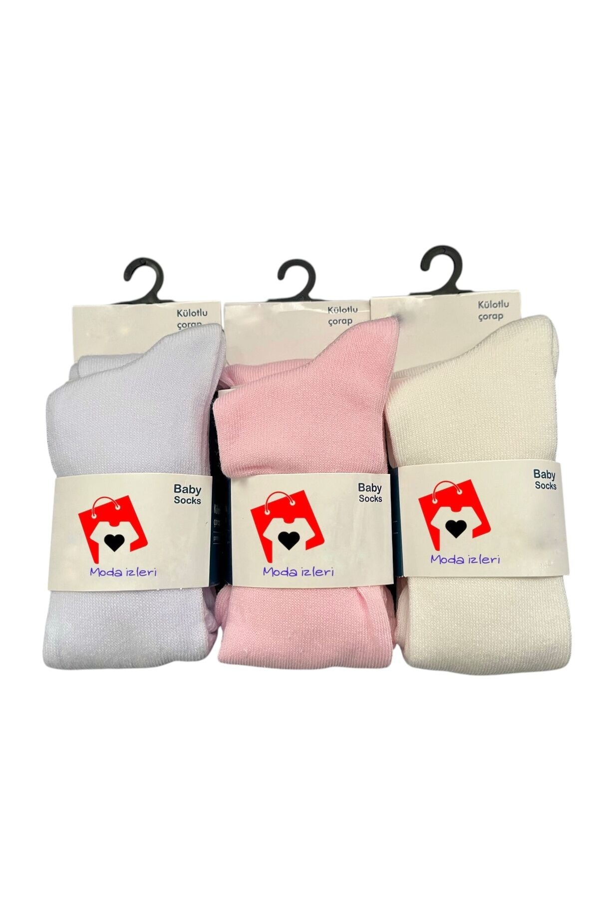 3lü Bebek Kilotlu Çorap Kız Çocuk Bebek Külotlu Çorabı 6-9 Ay