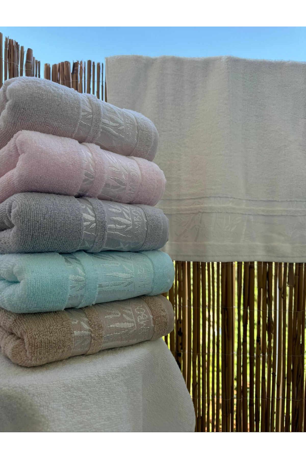 Bambulu microcotton el havlusu 6”lı 50x90 yüz havlusu