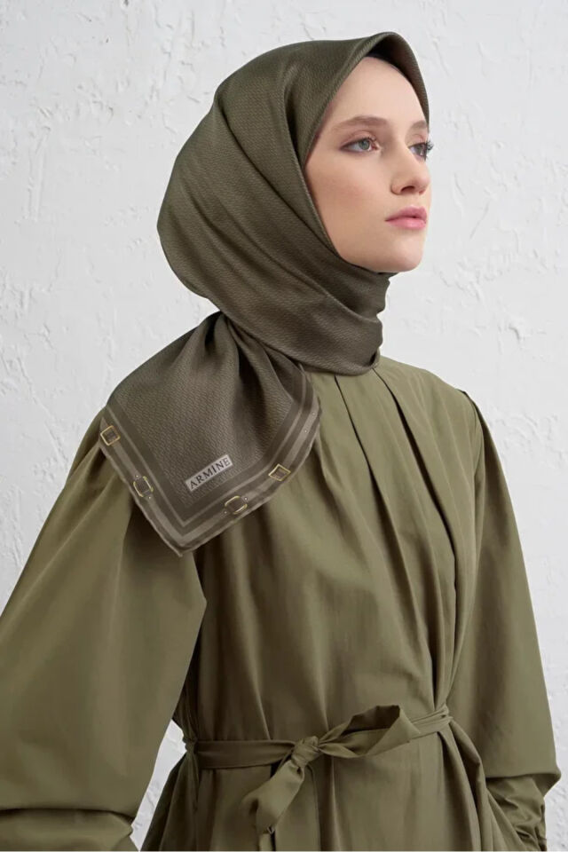 Sura İpek Eşarp -2025/2026 -9401 50 Haki - 50