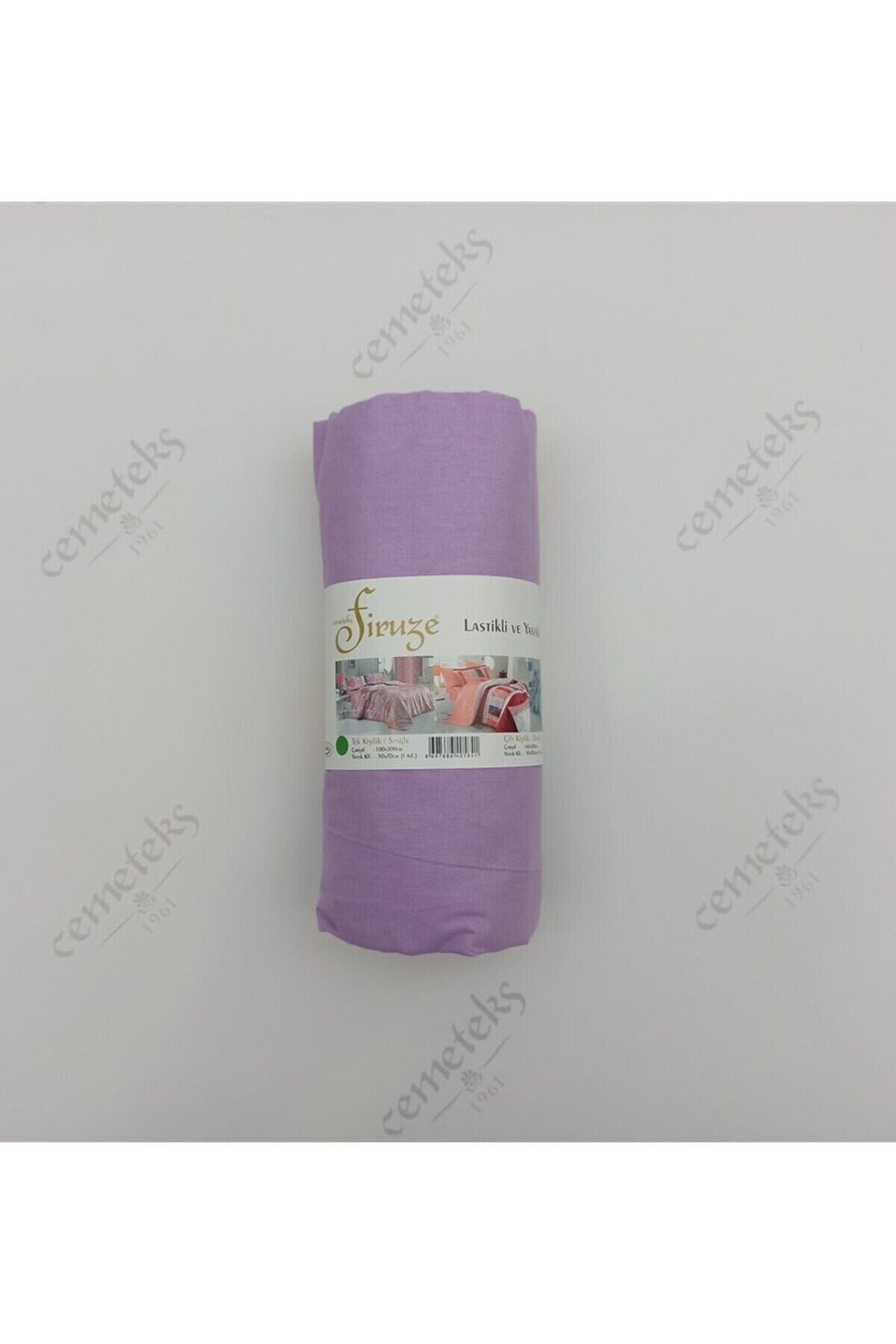 160x200 Lastikli Ve Yastıklı Çarşaf Takımı %100 Pamuk Li̇la - 160X200