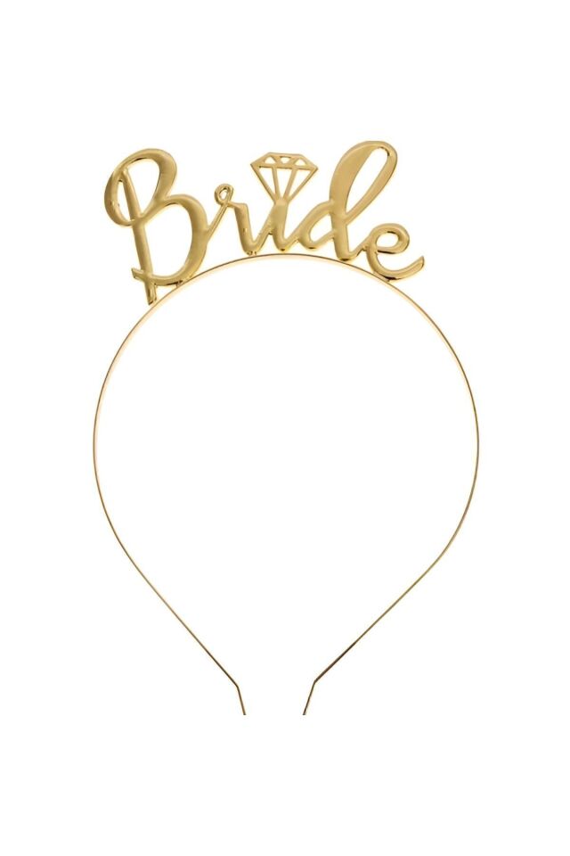 gold Bride Taç -kuşak-dövme Seti Bride To Be
