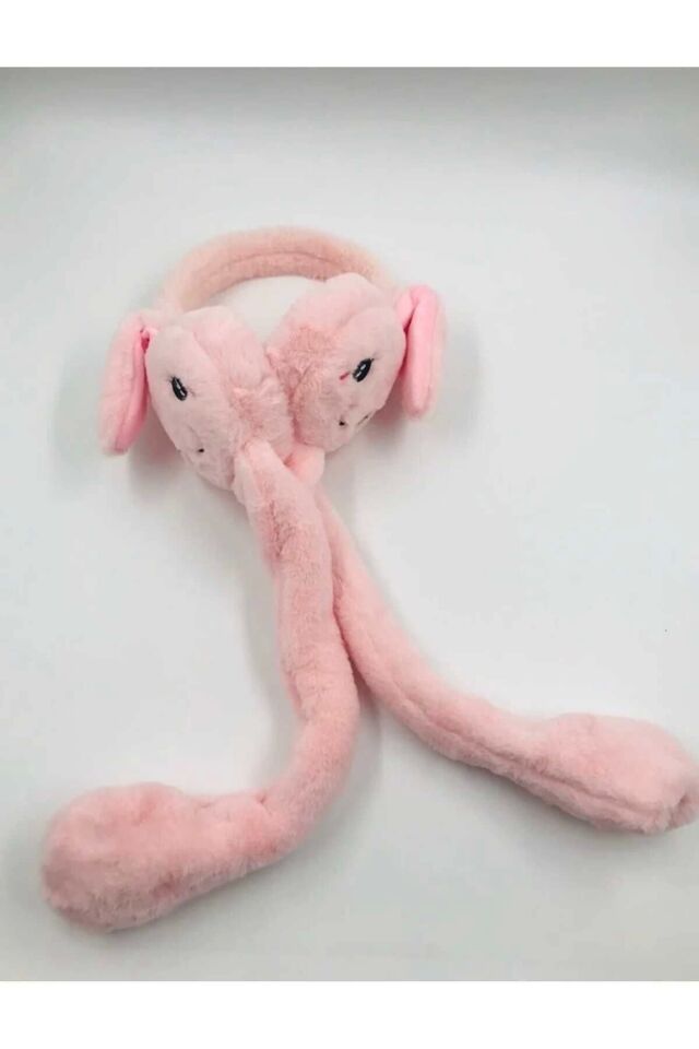 Kadın/kız Hareketli Tavşan Kulaklı Peluş Kulaklık