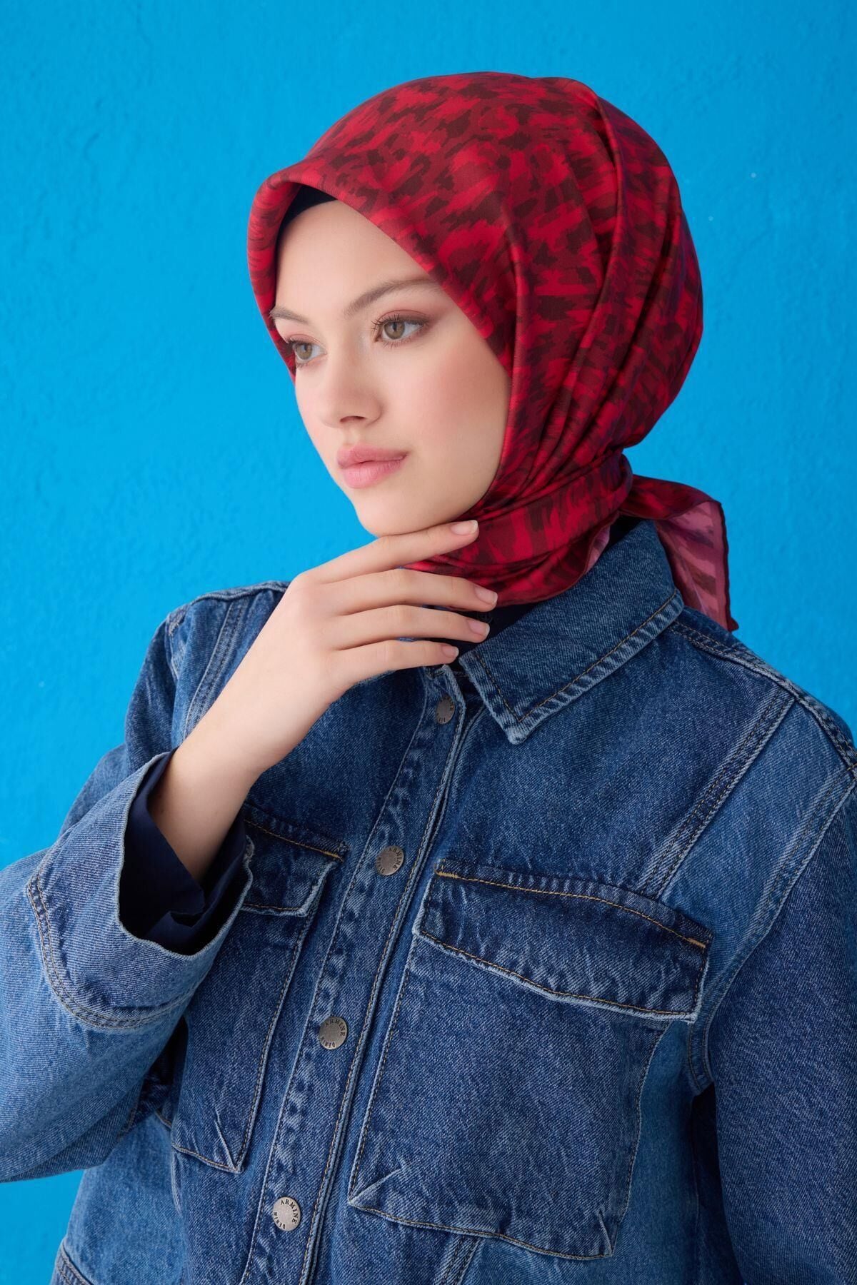 %100 Twill İpek Eşarp 4103D 82 82
