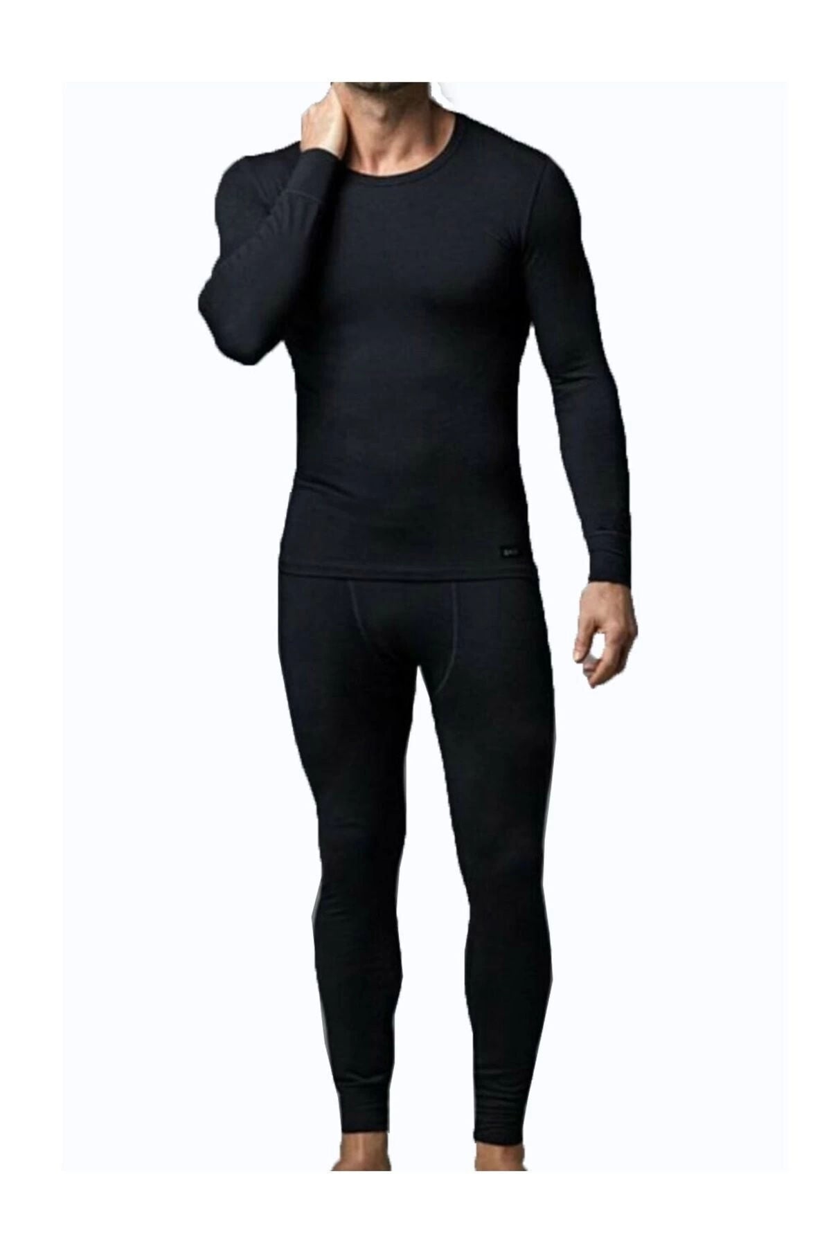Erkek Thermal Tayt Kış Aylarının Vazgeçilmezi Siyah2 - XL