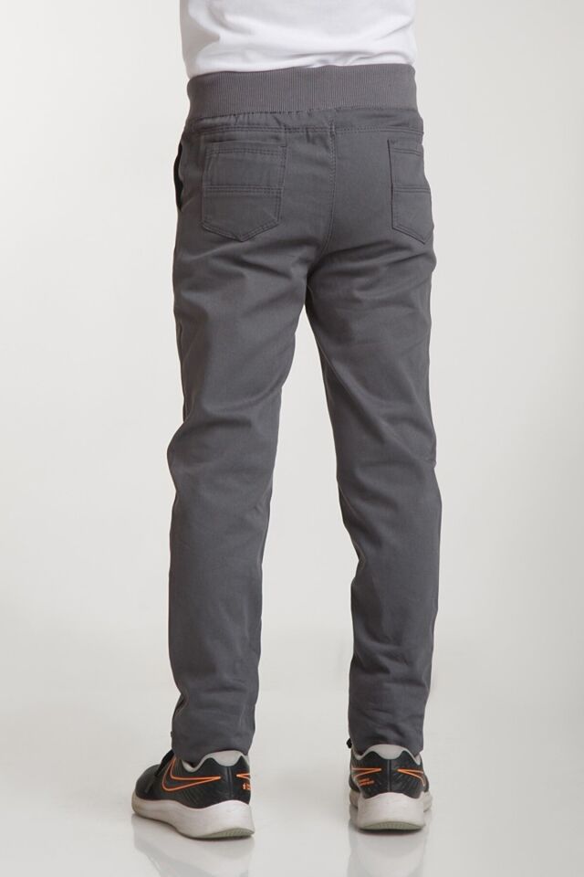 Ribana Bel Canvas Okul Pantolonu Likralı Gri̇ - 9-10 Yaş
