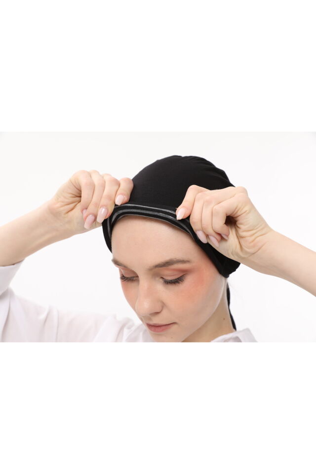 TESETTÜR DİKİŞSİZ SİLİKONLU  BONE Si̇yah - Standart