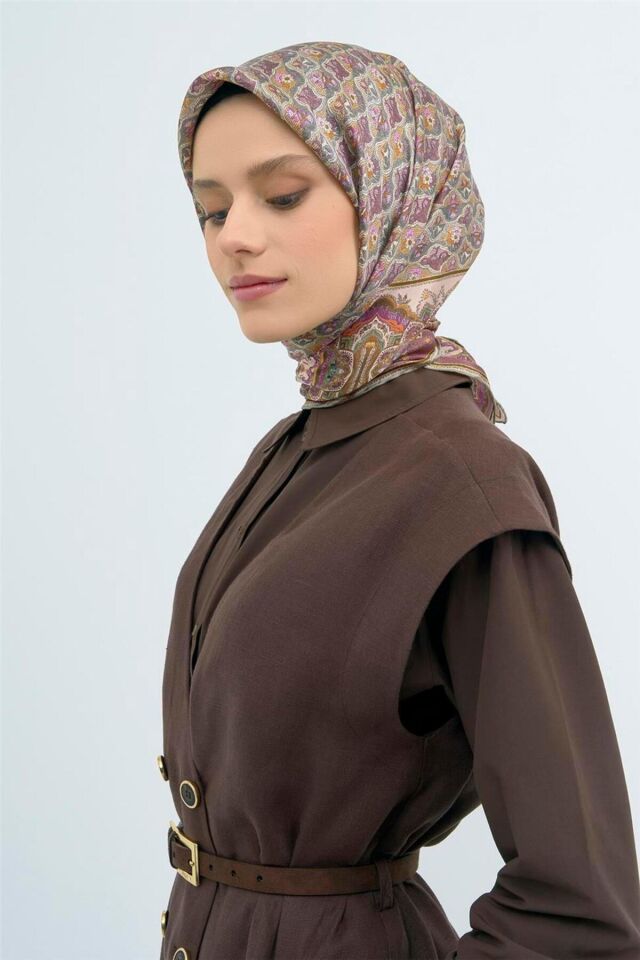 Saf İpek Twill Eşarp 9518D 32