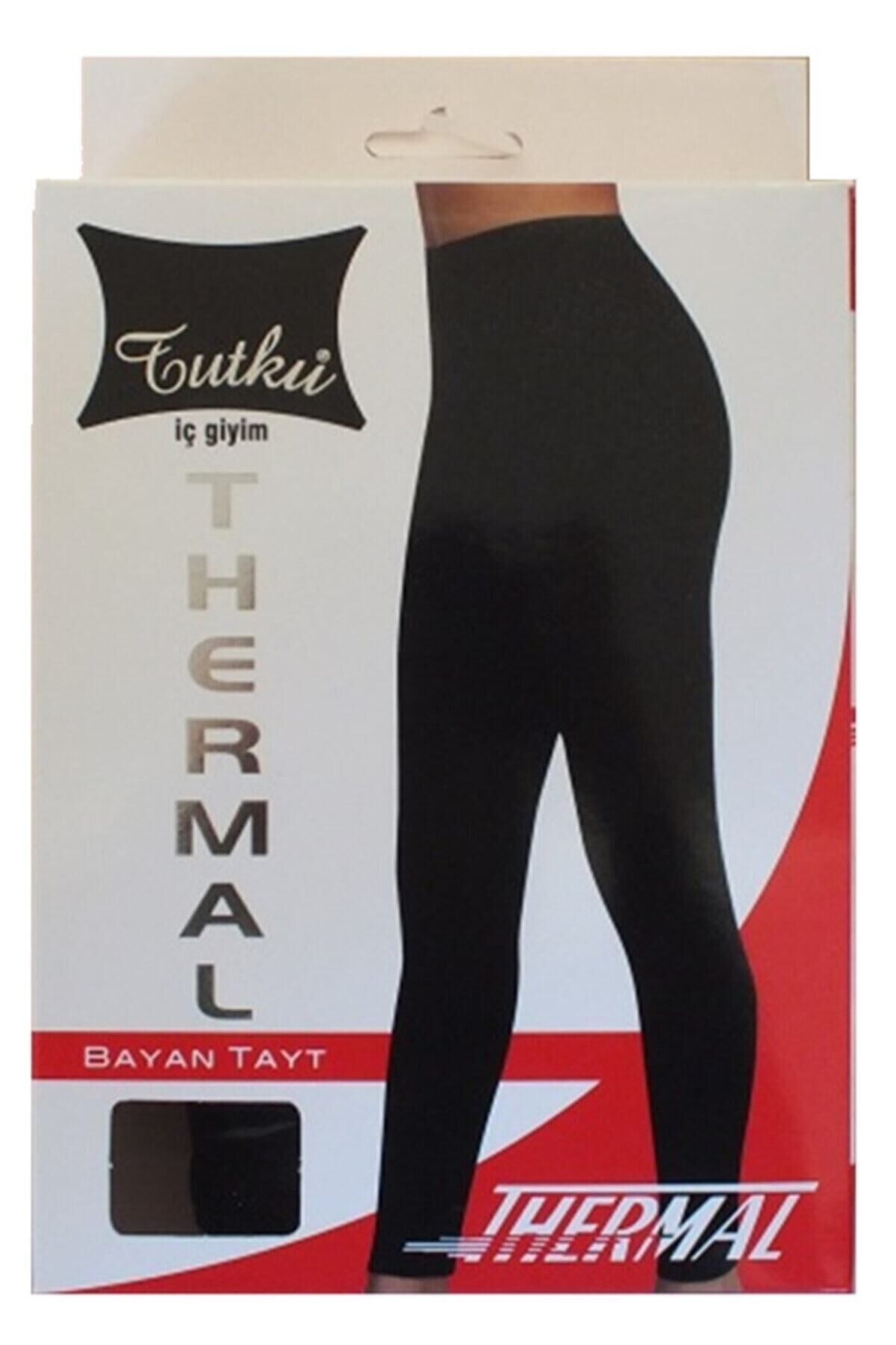 Keyal Kadın Termal Alt İçlik Tayt Pamuklu Si̇yah - S/M