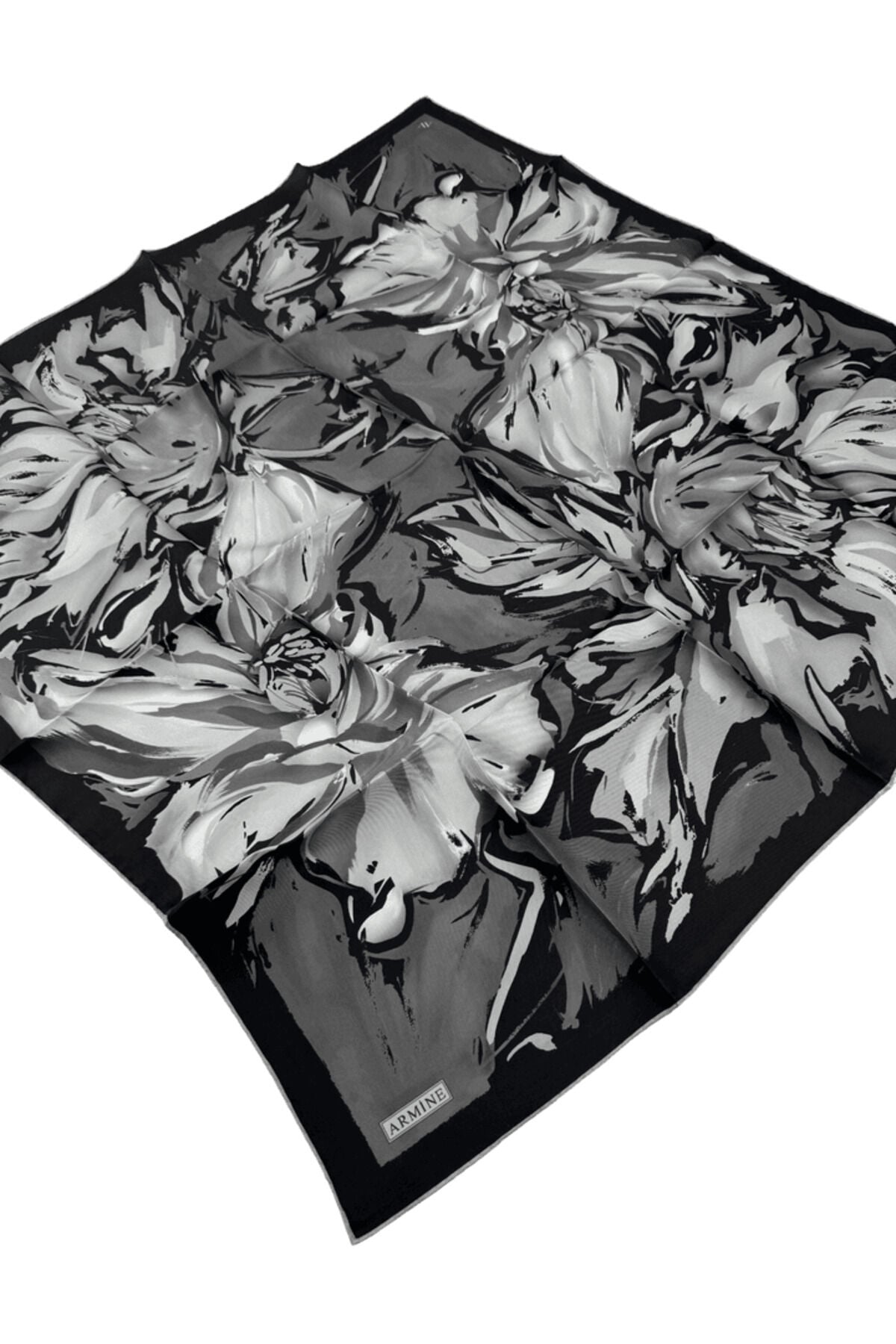 Twill İpek Eşarp 9337D Çok Renkli 9 - 90X90