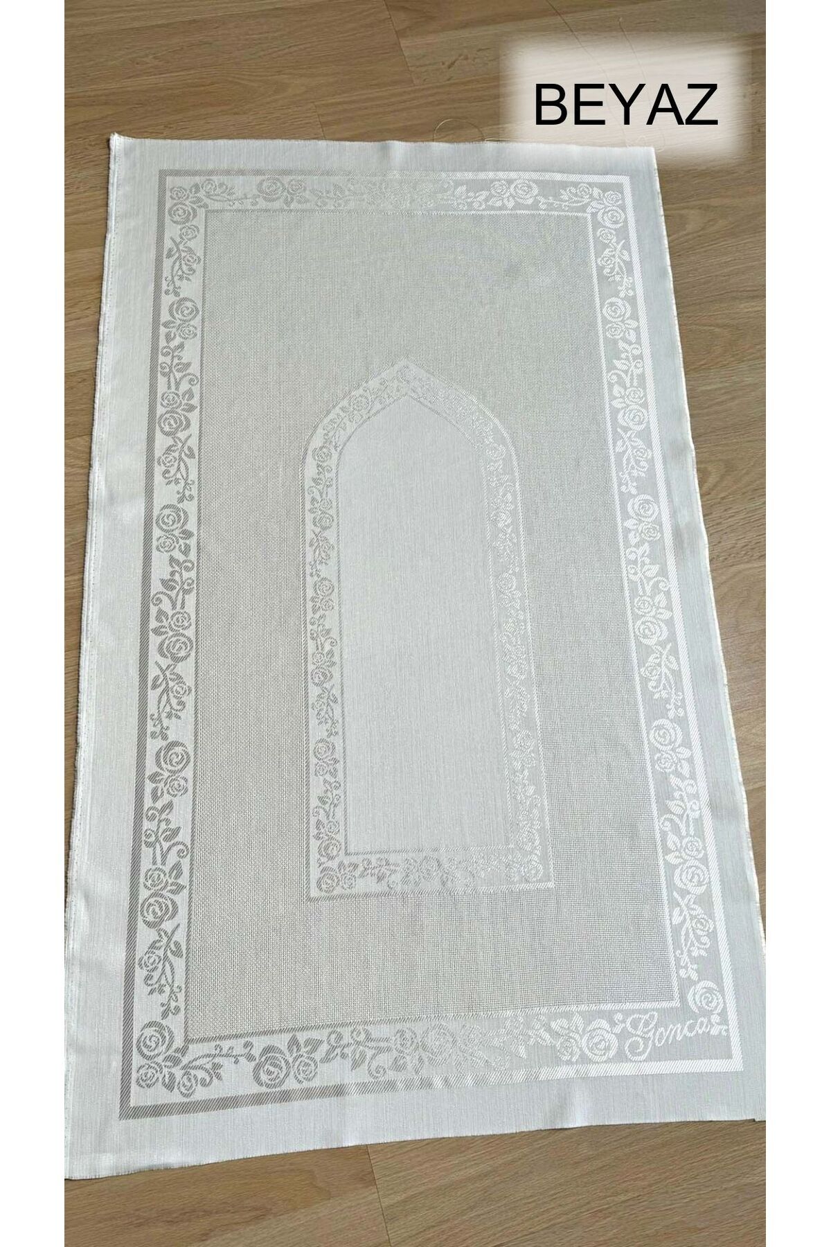 80 X 135 Dikişsiz Etamin Tek Seccade Işlemelik Kumaş Beyaz