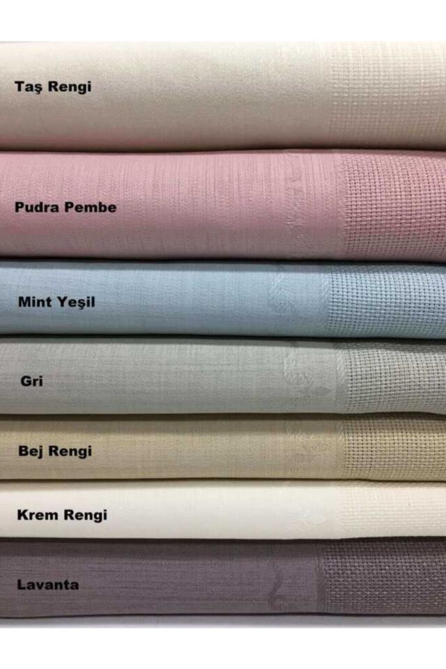 Etamin Seccade İşlemelik Tas Rengi Kumaş