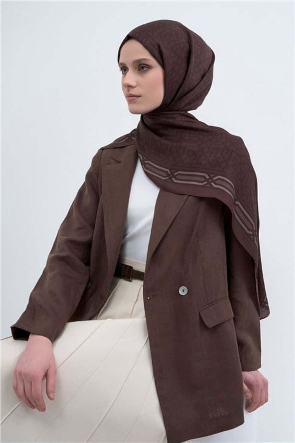 Pure Şal 3112 18 Aci Kahve